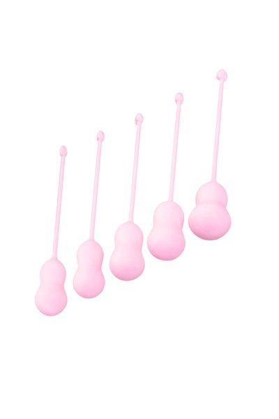 Набір вагінальних кульок Flovetta By Toyfa Tulips, силікон, рожевий, 5,3 см