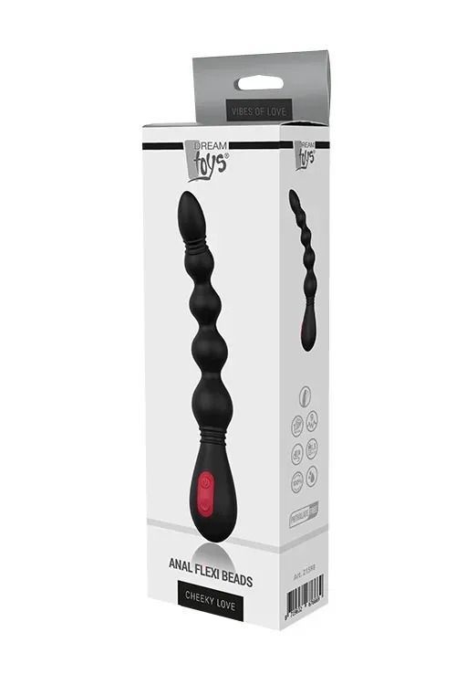 Гнучкі анальні вібробуси CHEEKY LOVE ANAL FLEXI BEADS, Черный