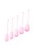 Набор вагинальных шариков Flovetta By Toyfa Tulips, силикон, розовый, 5,3 см