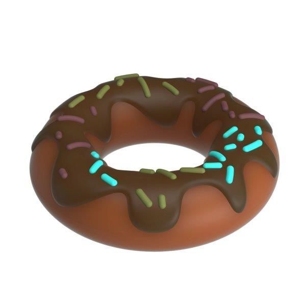 Кольцо для члена Pretty Love Choco Super Donut Silicone Cock Ring