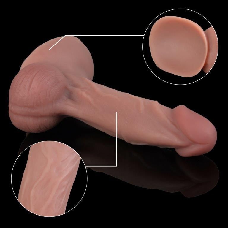 Фаллоимитатор Natural Play Silicone Dildo D4, телесный