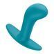 Анальна пробка Fun Factory BOOTIE L Aquamarine, діаметр 3,8 см, тонкий обмежувач, Бирюзовый