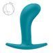 Анальна пробка Fun Factory BOOTIE L Aquamarine, діаметр 3,8 см, тонкий обмежувач, Бирюзовый