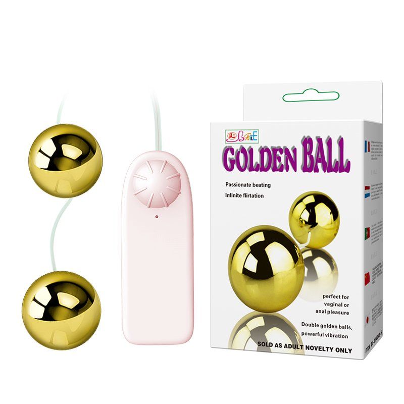 Вагинальные шарики с вибрацией Golden Balls