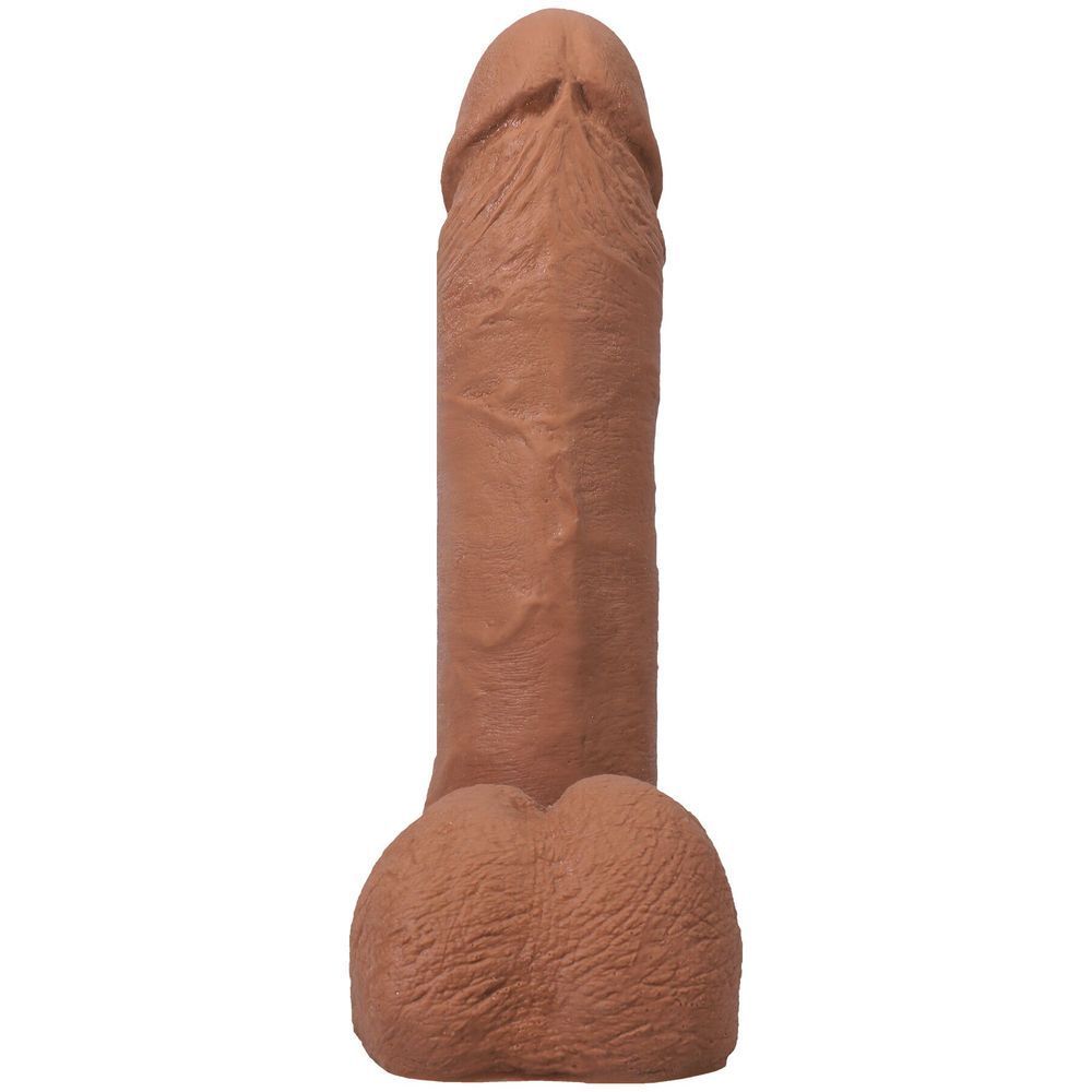 Фалоімітатор Doc Johnson The Realistic Cock ULTRASKYN - 6 Inch with Balls Caramel, Коричневий