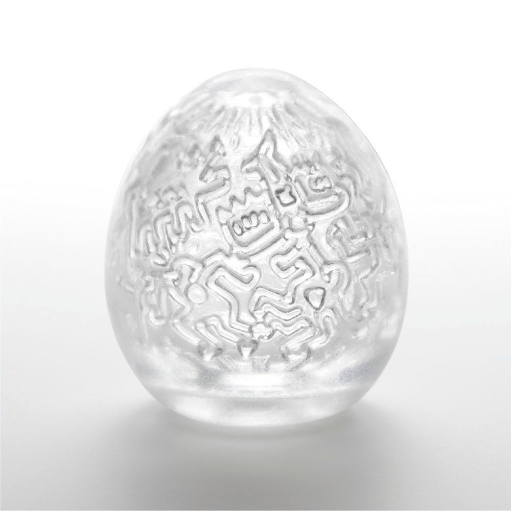 Мастурбатор яйцо Tenga Keith Haring EGG Party, Прозрачный