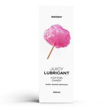 Лубрикант Satisfyer Juicy Lubricant Cotton Candy &ndash; цукрова вата, 300 мл, 300 ml, Цукрова вата