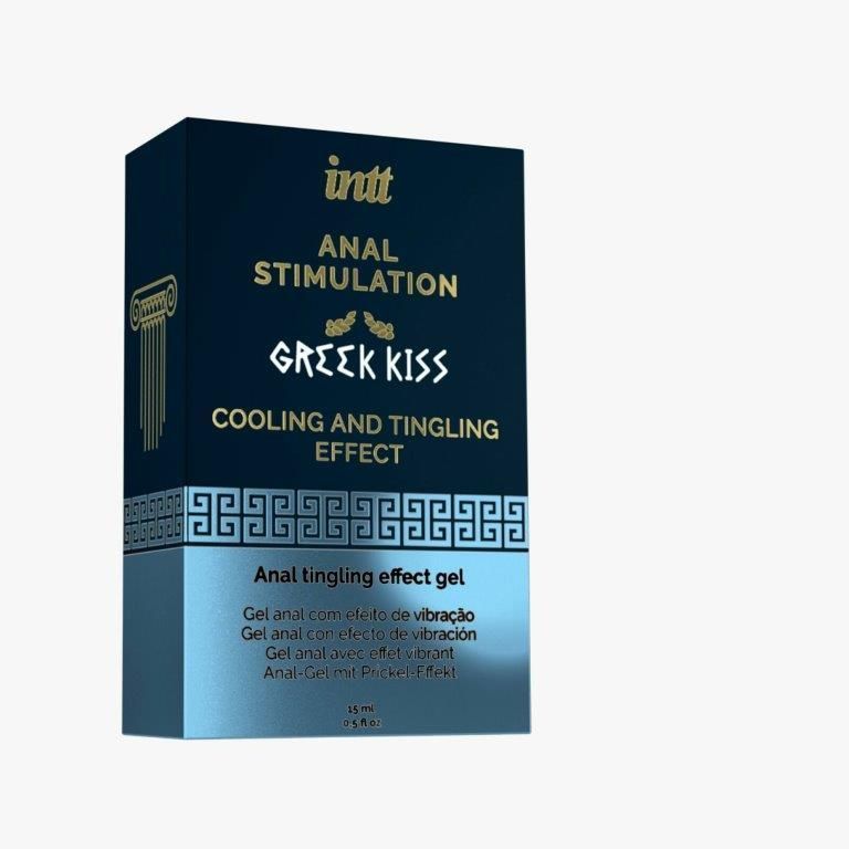 Стимулюючий гель для анілінгуса, риммінгу та анального сексу Intt Greek Kiss (15 мл), 15 ml, М'ята