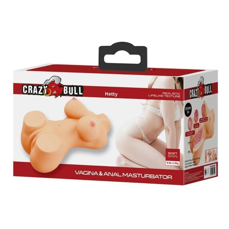 Искусственная вагина и анус Crazy Bull Hetty, телесный