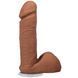 Фалоімітатор Doc Johnson The Realistic Cock ULTRASKYN - 6 Inch with Balls Caramel, Коричневий