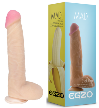 Фаллоимитатор EGZO DS012 ( 24 см х 5 см ), телесный
