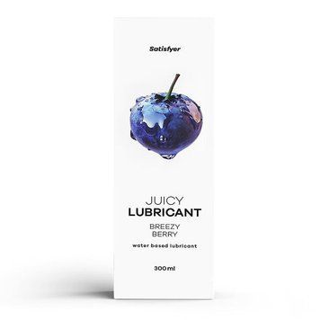 Лубрикант Satisfyer Juicy Lubricant Breezy Berry - лохина, 300 мл, 300 ml, Ягідний
