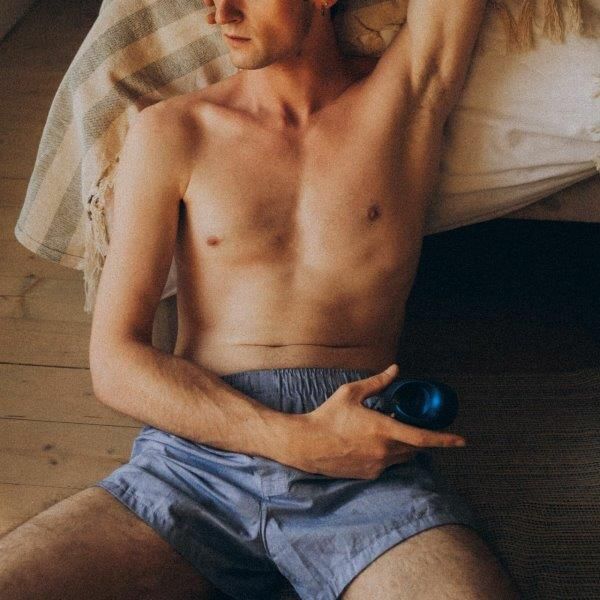 Мастурбатор с вибрацией и пульсацией Man Wan Sub.One, синий, Синий