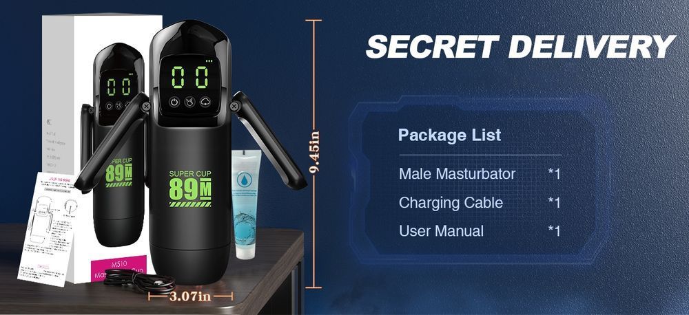 Мастурбатор с вибрацией и функцией всасывания Foxshow Masturbator With Vibration and Suction Function M510, WYS-M510, Черный