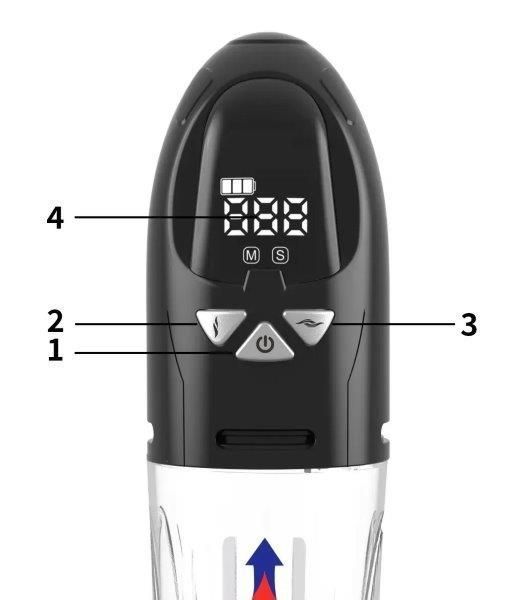 Водонепроницаемая, автоматическая вакуумная помпа с зарядкой от USB CANWIN Water Pump LCD