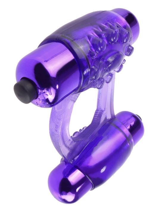 Эрекционное виброкольцо Fantasy C-Ringz Duo-Vibrating Super Ring от Pipedream