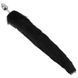 Анальная пробка с хвостом EGZO - Fox Tail Silver Plug Black, size S, Черный