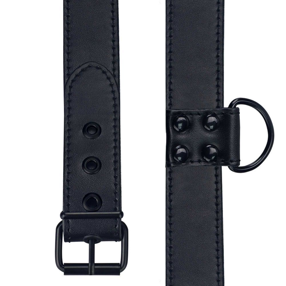 Бондаж нашийник Fetish Black Matt Collar With Leash