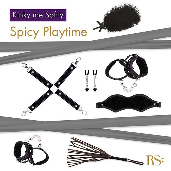 Набор для BDSM RIANNE S - Kinky Me Softly Black из 8 предметов