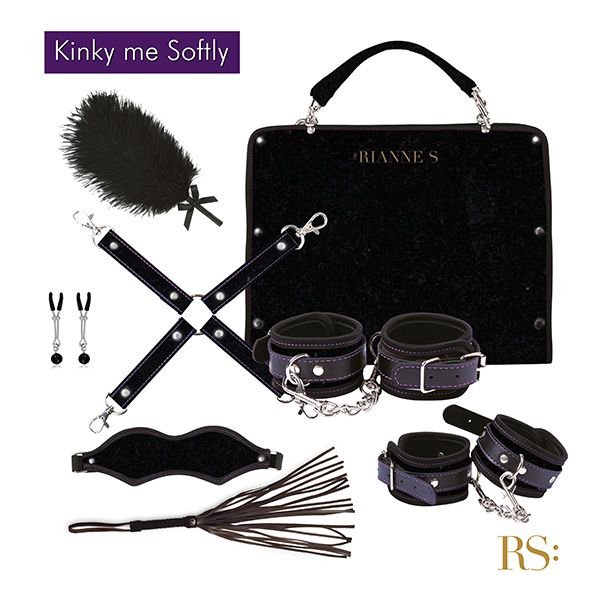Набор для BDSM RIANNE S - Kinky Me Softly Black з 8 предметів