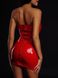 Сукня лакована червона "Спокусниця Марго" L, блискавка на всю довжину ззаду