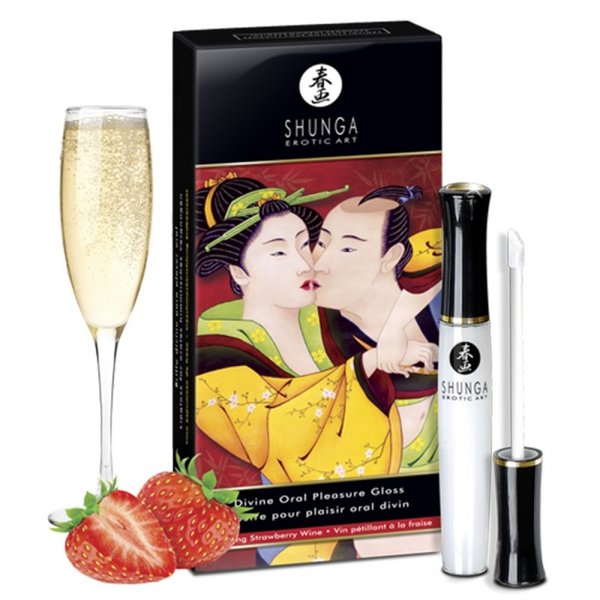 Блеск для губ Shunga Sparkling Strawberry Wine 10 мл