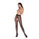 Колготки с открытым доступом, контрастная линия TIOPEN 010 black 1/2 (20 den) &mdash; Passion