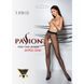 Колготки с открытым доступом, контрастная линия TIOPEN 010 black 1/2 (20 den) &mdash; Passion