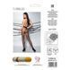 Колготки с открытым доступом, контрастная линия TIOPEN 010 black 1/2 (20 den) &mdash; Passion