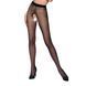 Колготки с открытым доступом, контрастная линия TIOPEN 010 black 1/2 (20 den) &mdash; Passion