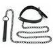 Бондаж нашийник Fetish Black Matt Collar With Leash