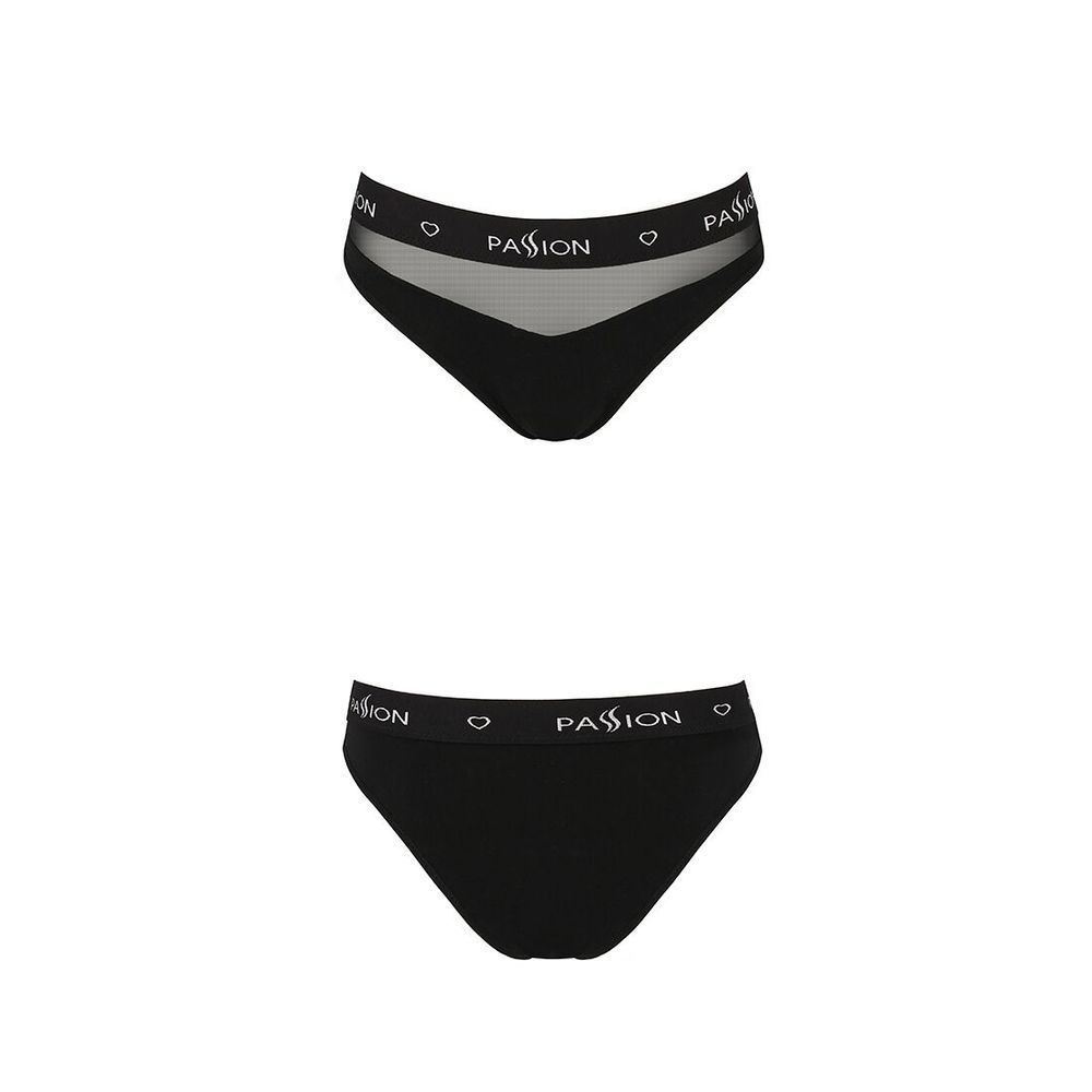 Трусики с прозрачной вставкой Passion PS006 PANTIES black, size S