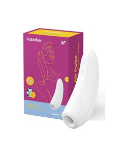 Вакуумный клиторальный стимулятор Satisfyer Curvy 1+ White