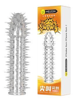 Стимулирующая насадка Meleon - Screaming Thorn Wolf Braces CRISTAL, PS-26