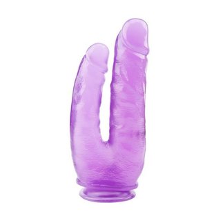 Двойной фаллоимитатор на присоске Hi-Rubber 9.4 Inch Dildo purple