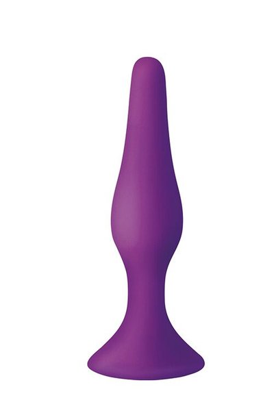 Анальна пробка на присосці MAI Attraction Toys №33 Purple, довжина 11,5 см, діаметр 3см