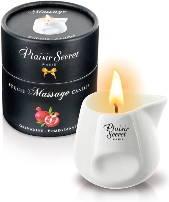 Массажная свеча Plaisirs Secrets Pomegranate, 80 мл