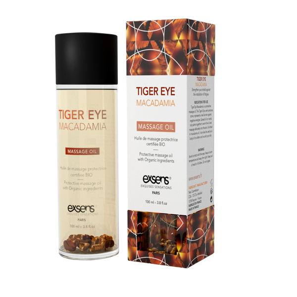 Масажна олія EXSENS Tiger Eye Macadamia (захист із тигровим оком) 100мл