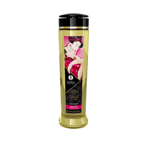 Масажна олія Shunga Amour - Sweet Lotus (240 мл) натуральна зволожуюча