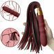 Вібратор Virbating Flogger, бордовий, Бордовий