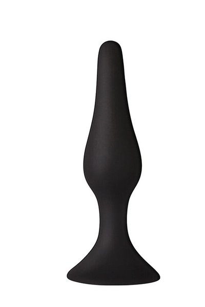 Анальна пробка на присосці MAI Attraction Toys №33 Black, довжина 11,5 см, діаметр 3см