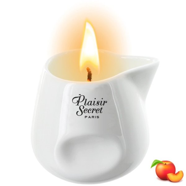 Массажная свеча Plaisirs Secrets Peach, 80 мл