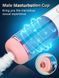 Автоматический мастурбатор с вибрацией и функцией всасывания Foxshow Masturbator Vibration and Suction Hand XYM20, WYS-XYM20, Голубой / Белый