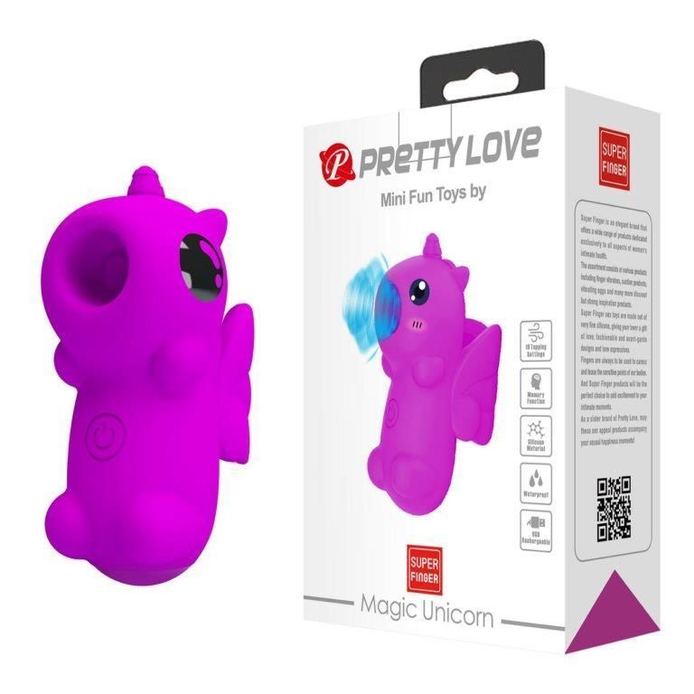 Симулятор орального сексу для жінок Pretty Love Magic Unicorn, Фіолетовий