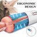 Автоматический мастурбатор с вибрацией и функцией всасывания Foxshow Masturbator Vibration and Suction Hand XYM20, WYS-XYM20, Голубой / Белый