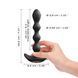 Анальный вибратор-бусы Dorcel FLEXI BALLS, гибкий ствол, пульт ДУ, Черный