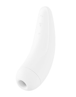 Вакуумный клиторальный стимулятор Satisfyer Curvy 2+ White