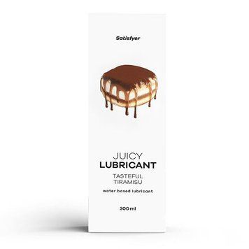Лубрикант Satisfyer Juicy Lubricant Tasteful Tiramisu - тірамісу, 300 мл, 300 ml, Тирамису