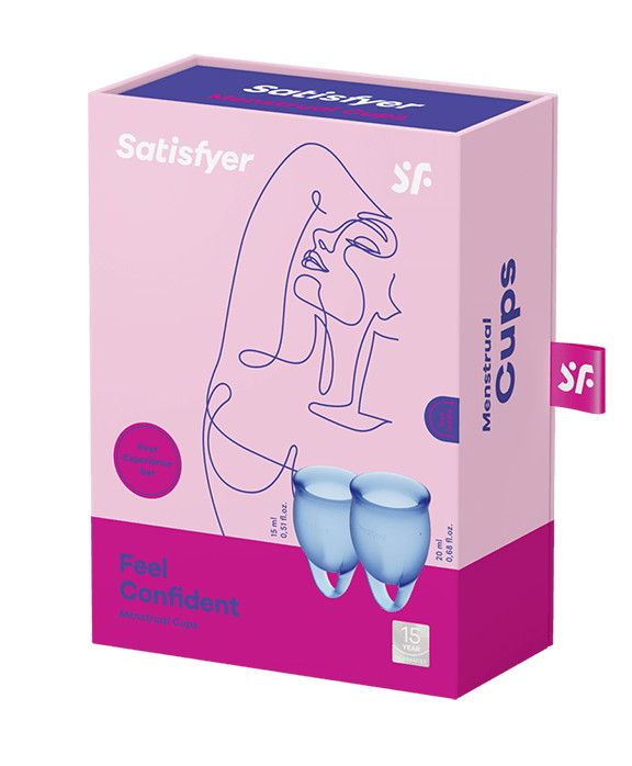 Набор менструальных чаш Satisfyer Feel secure Menstrual Cup (dark green)