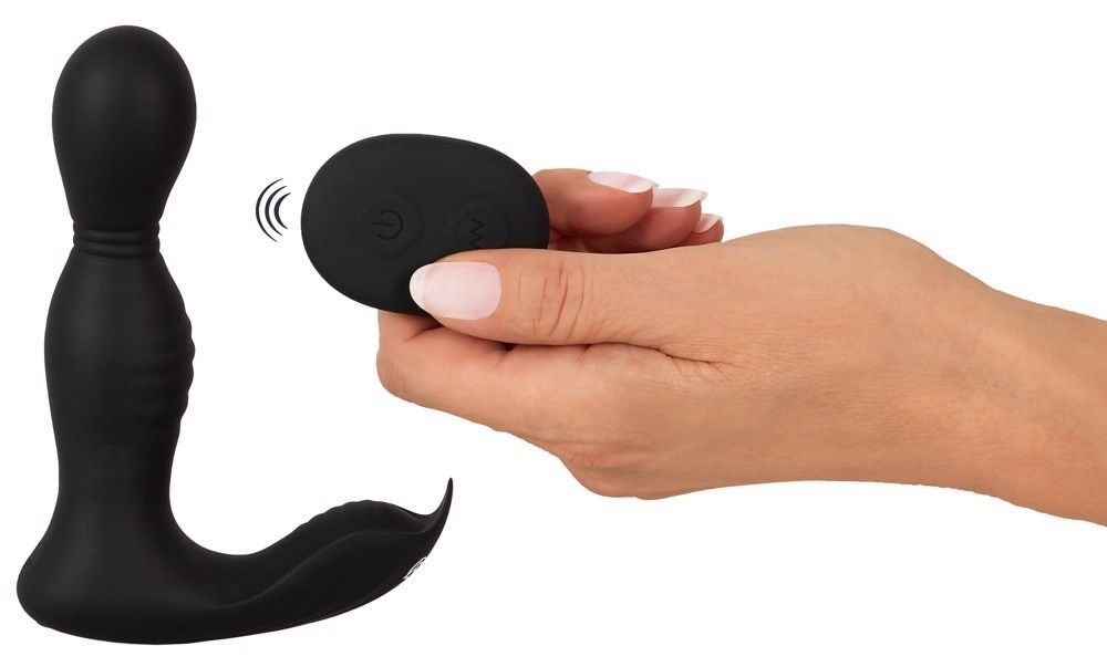 Вибростимулятор простаты с ротацией Rebel RC Butt Plug With 2 Functions, Черный